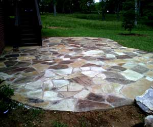Spring Hill Tn patios this is an oklahoma flagstone patio