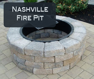 Nashville Fire Pit made of Concrete Block