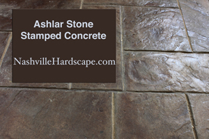 Ashlar Stone Stamped Concrete Looks like real stone