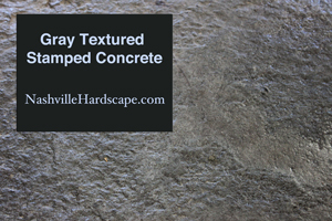 Nashville Gray Textured Stone Stamped Concrete with Dye and Sealer