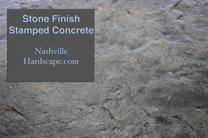 Nashville Stone Finished Stamped Concrete with a skin like texture decorative concrete