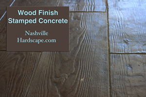 Nashville Wood finish concrete texture decorative dyed and sealed